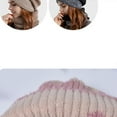 thumbnail image 3 of $15 & under Aueoeo Winter Fleece Lined Hat Neck Warmer Scarf For Men Women Knit Beanie and Scarves Two Piece Set Pink, 3 of 7