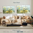 thumbnail image 4 of Elephant Stock Field Of Poppies Bright Wall Art - Horizontal Multi Panel Canvas - Living Room Wall Decor - Floral And Botanical Multi Panel - Blue And Gray Decor By Danhui Nai - 57" x 36", 4 of 8