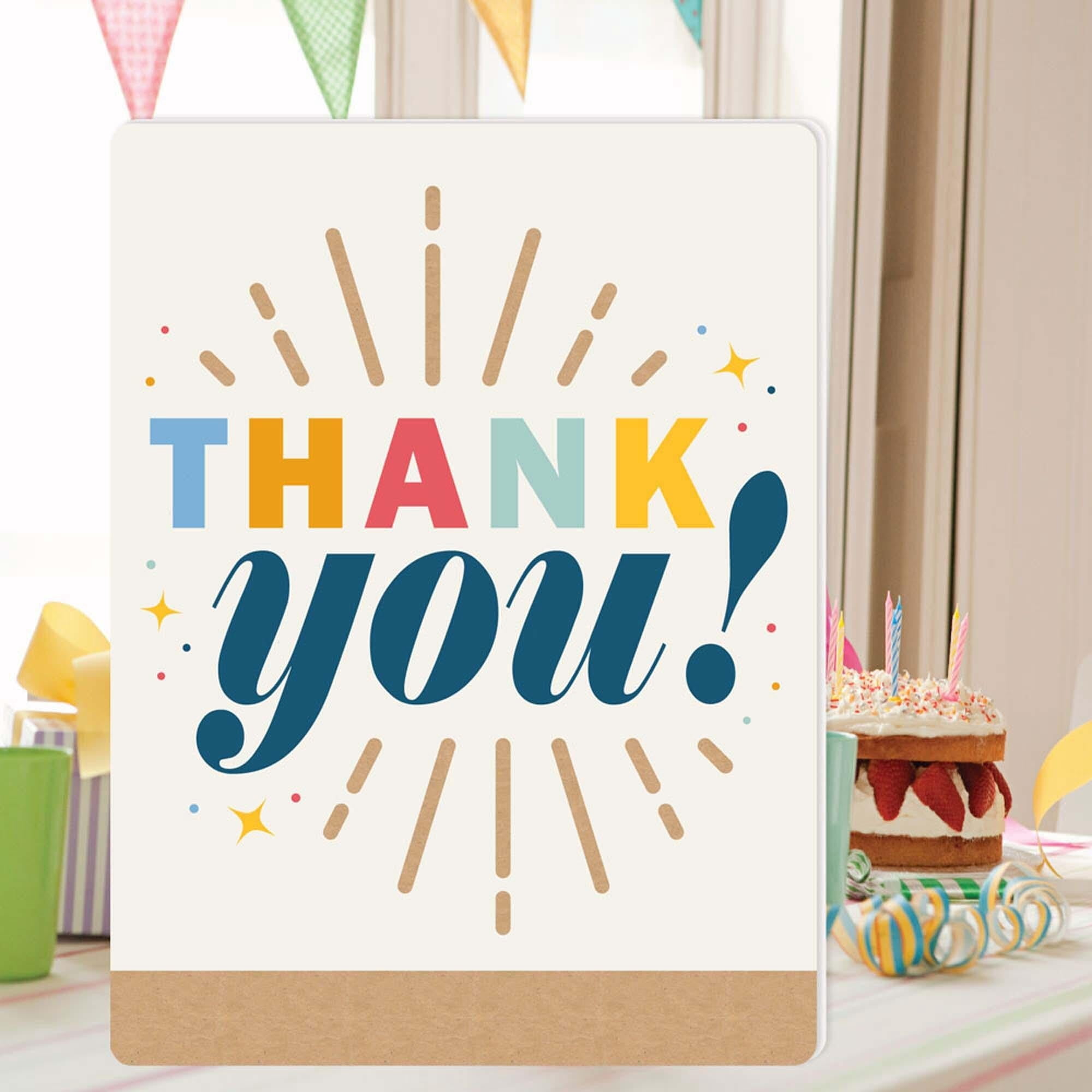 Big Dot of Happiness Thank You So Very Much - Gratitude Giant Greeting Card - Big Shaped Jumborific Card