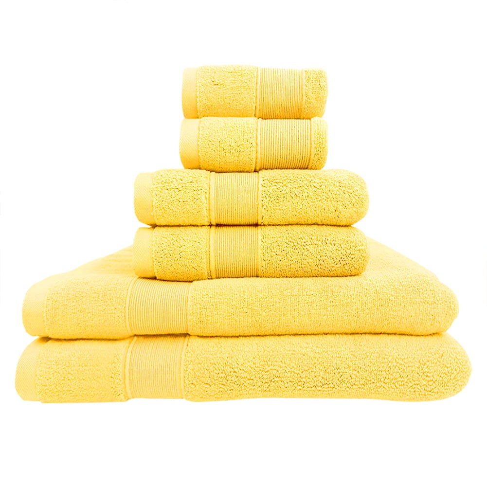 Uposao 6 Pieces Towel Set Cotton Highly Absorbent Towels Soft
