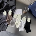 thumbnail image 6 of Lerpwige Mens Breathable Ankle Socks Casual Solid Color Cotton Ribbed Short Tube Socks, 6 of 20
