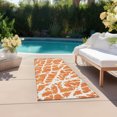 thumbnail image 6 of Addison Rugs Chantille Indoor/Outdoor Transitional Organic Orange Washable Runner Rug, 2'3" x 7'6", 6 of 6