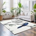 thumbnail image 3 of Area Rugs 5'x7', Spring Birds Carpet Runner Indoor Outdoor Rugs Home Decor Aesthetic, Vintage Botanical Branch Art Non Slip Mats Washable Accent Rug for Living Room Bedroom, 3 of 8