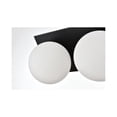 thumbnail image 5 of Living District Jillian 3-Light Iron & Glass Bath Sconce in Black/Frosted White, 5 of 5
