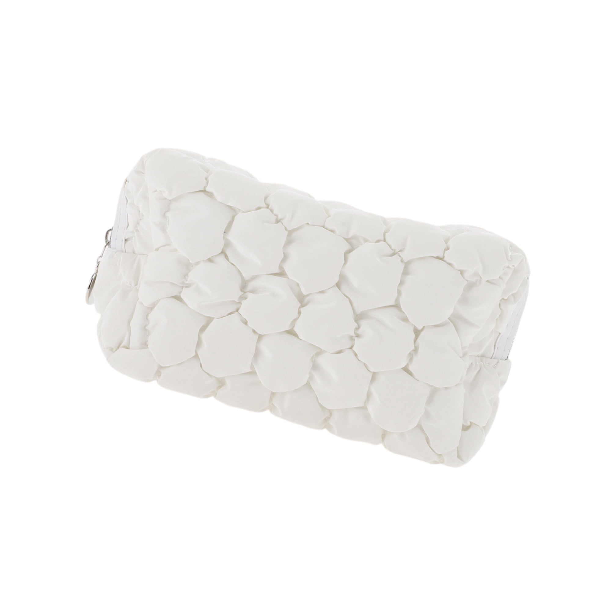 Unique Bargains 1Pc Women Portable Bubble Cloud Style Durable Storage Makeup Bag White