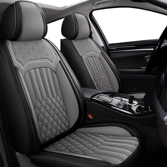 LAONNVIR Car Front&Rear Cushion Pad 5 Seat Covers Fuax Leather for KIA Sportage 2009-2024 (Black)