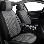 IKABEVEM Full Set Seat Covers Fit for Nissan Altima 2009-2024 Faux Leather Seat Cover Waterproof Car Seat Cushion Protector 5 Seats (Black)