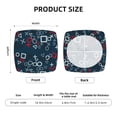 thumbnail image 6 of Uemuo Navy Blue Geometric Pattern Waterproof Square Couch Cushion Covers, Magic Sofa Covers Washable, Stretch Sofa Seat Cushion Slipcovers, 6 of 9