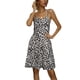 thumbnail image 2 of TRKIYQC Vestido de tirantes de verano para mujer con estampado floral/sólido, cuello en V, con botones, sin mangas TRKIYQC perder, 2 of 9