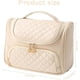 thumbnail image 2 of Travel Toiletry Bag Makeup Bag Large Capacity Portable Cosmetic Bags PU Leather Makeup Organizer Bag with Handle for Women Makeup Storage, 2 of 5