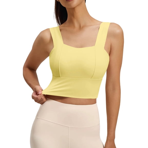 Admvng Sports Bra for Women Wirefree Sports Fitness Running Tank Top Yoga Bra