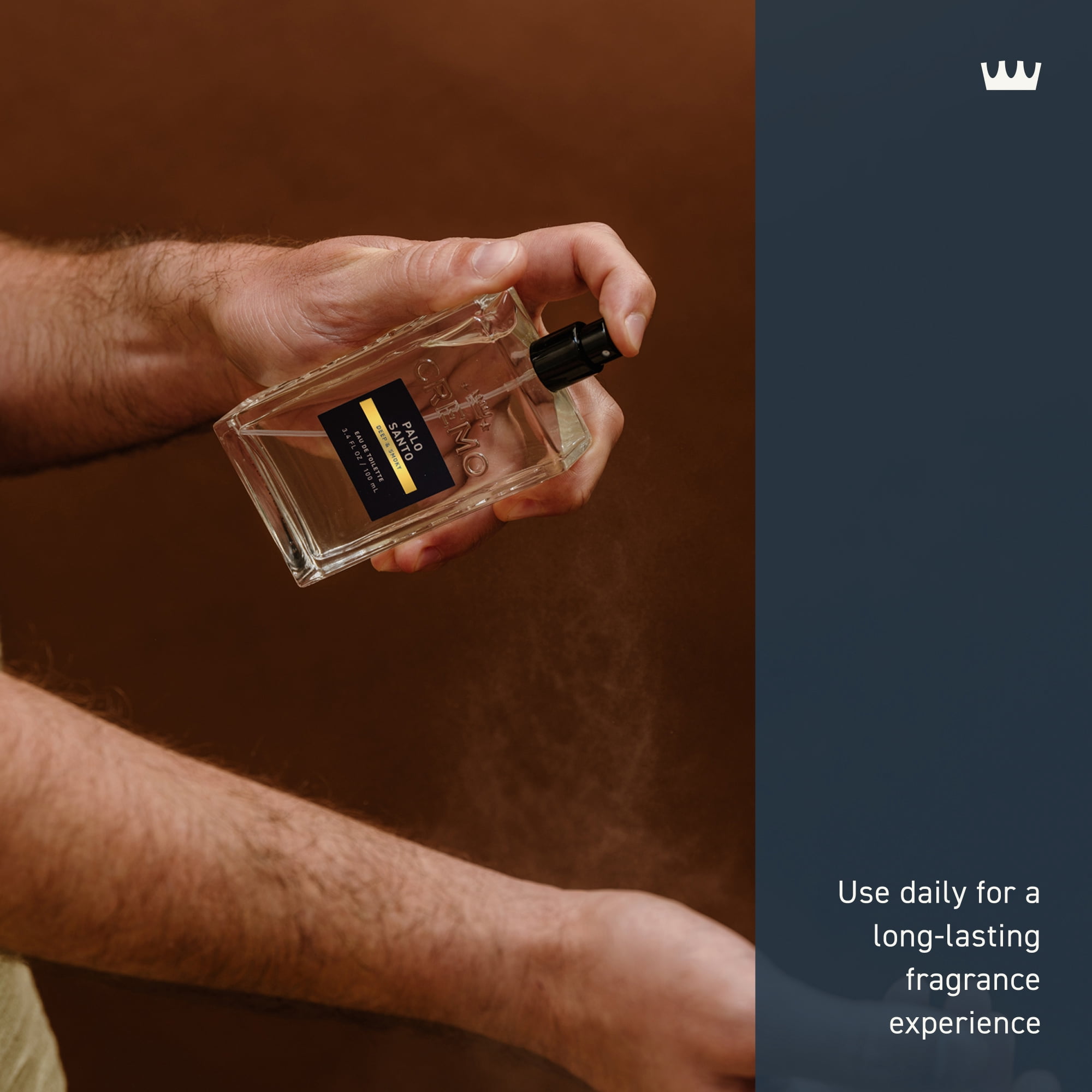 Cremo Reserve Collection Spray Cologne for Men, Palo Santo, 3.4 oz