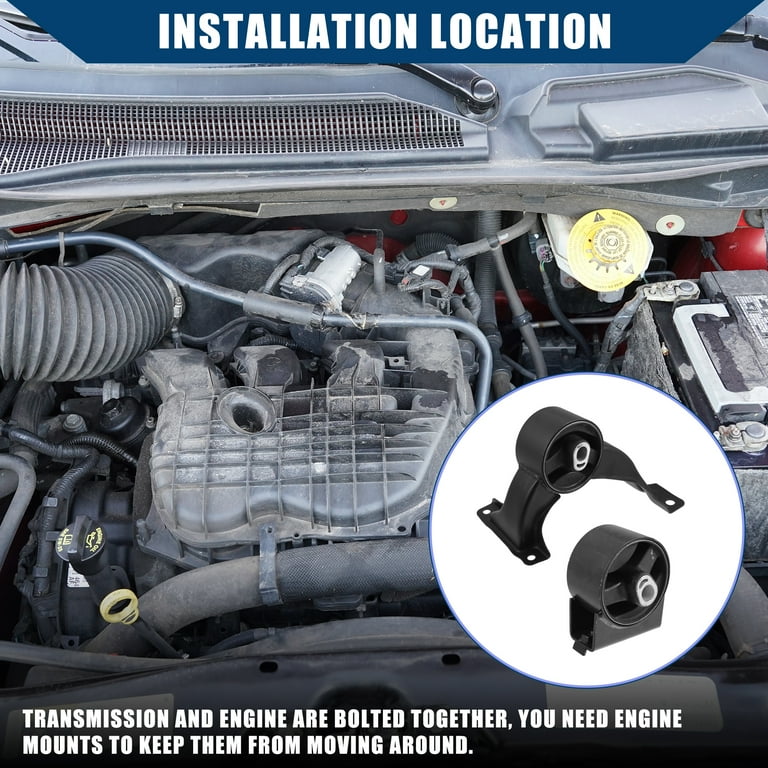 Unique Bargains Outer Engine Motor Mount Kit, Durable & Reliable 