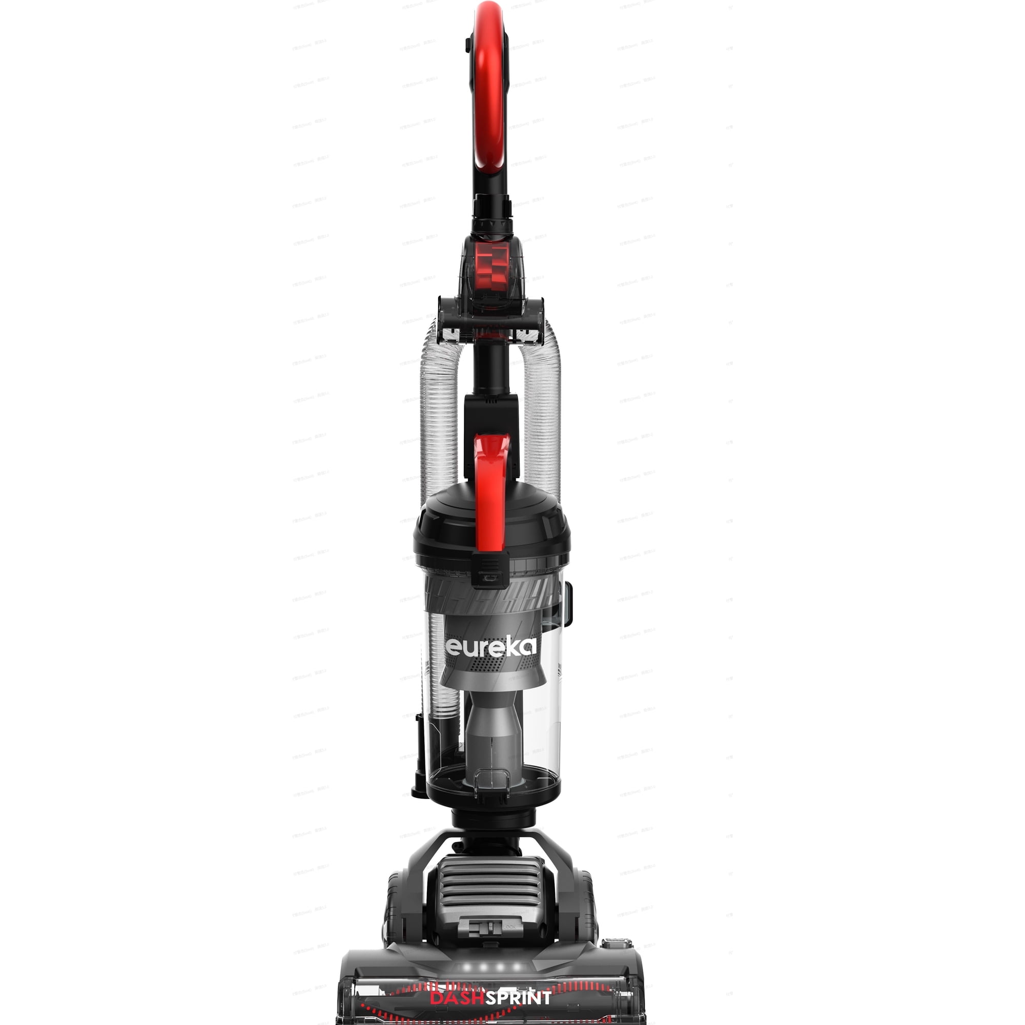 Eureka Dash-Sprint Upright Vacuum, Dual Motor, Lightweight, Pet Turbo, LED Headlights, Black and Red, NEU610