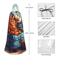 thumbnail image 7 of Goofa Colorful Travel Luggage Gear Pattern Hooded Cloak, Halloween Costume Cloak, Cosplay Hooded Cape, Cloak with Hood, 7 of 7