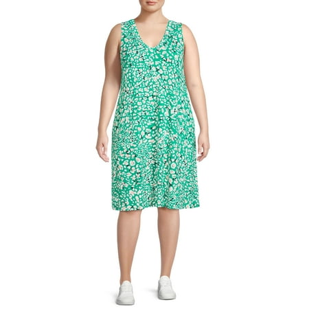 Terra & Sky Women's Plus Size Flip Flop Dress