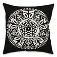 thumbnail image 2 of Creative Products White Watercolor Medallion 20x20 Indoor / Outdoor Pillow, 2 of 2