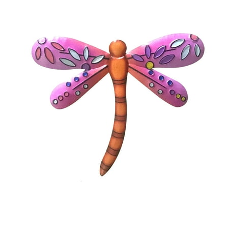 

Heiheiup Garden Art Outdoor Gift Garden Odonate Decoration Animal Backyard Metal Home Decor Glass Garland for Chandelier