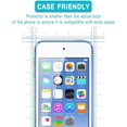 thumbnail image 2 of [2 Pack] Screen Protector for iPod Touch 7th / 6th / 5th Gen [Case Friendly], Tempered Glass Film Cover, 2 of 5
