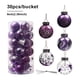 thumbnail image 2 of Bearachild Paquete de 30 bolas de Navidad, colgante decorativo de Navidad reutilizable para fiestas, bodas, cumpleaños, fotografía, patio, decoración del Kits de decoración para fiestas Violeta Bearachild HA065288-05B, 2 of 6