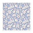 thumbnail image 6 of Wukai Rabbit And Floral Waterproof Tablecloth for Kitchen Dining, Fits Square Tables for 2-4 Seats -54"x54", 6 of 7