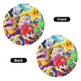 thumbnail image 2 of Pofeuu Mario for Portable Pocket Makeup Mirror PU Cover Compact Travel Mirror with Normal and Magnifying Double Sided Glass-Round Shape, 2 of 9