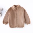 thumbnail image 2 of PINQI Children Loose Snowsuit Little/big Kids Boys Girls Solid Color Zipper Long Sleeve Short Collar Winter Warm Coat Daily Outfits Lightweight Outerwear, 2 of 5