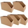 thumbnail image 1 of ETHZZLE 5Pcs Corrugated Paperboard Storage Boxes for Shelf Display and Small Business Organization, 1 of 6