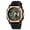 black rose gold, variant on Men's Gothic Nightclub Watch - LED Light Up Dial with Skeleton Design, Luminous Hands, Water Resistant, Punk Rock Style