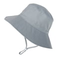 thumbnail image 5 of Otqutp Toddler Girl Bucket Cap Bucket Hat Solid Cap Boys Hat Baby Sun Hat Kids Beach Hats Wide Brim Outdoor Play For 0 to 12Years, 5 of 6