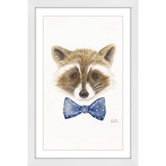 "Raccoon" Framed Painting Print