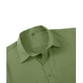 thumbnail image 3 of SPEEDRUN Men's Dress Shirts Long Sleeve Stretch Casual Button Down Collar Shirts for Men Dress Shirts Long Sleeve Army Green 3XL, 3 of 7