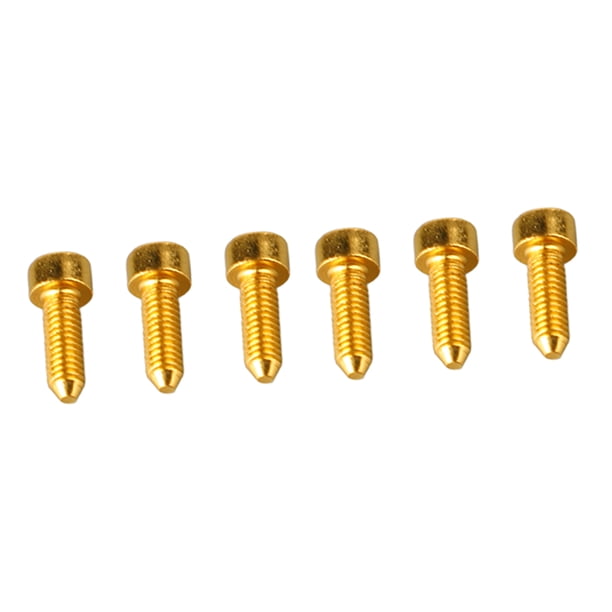 Tornillo de Guitarra 6 Tornillos de Cabeza Hexagonal para Guitarra Puente de Trémolo Doble Tornillo de Bloqueo de Cuerda de Sillín con Punta Cónica ANGGREK Otros