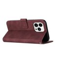 thumbnail image 2 of SaniMore Wallet Case for iPhone 14 Pro 6.1" 2022, Durable PU Leather Case Kickstand Magnetic Clasp Cash Pocket Card Holders Shockproof Anti-drop Full Body Protective Case For iPhone 14 Pro, Winered, 2 of 13