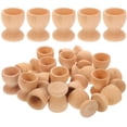 thumbnail image 4 of Milisten 24 Pcs Porte-Œufs en Bois de Pâques Plateaux à Œufs en Forme de Tasse, 4 of 6