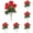 A, variant on 6PCS Artificial Geranium Flowers Outdoor - Resistant Silk Geraniums Bush with Adjustable Stems, Red Geranium for Garden, Patio, Grave Decor (14.14" Tall)