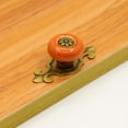 thumbnail image 6 of Joernso Compact Cabinet Knobs Polished Copper Vintage Colored Glaze Drawer Pulls for Home, 6 of 8