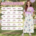thumbnail image 7 of Uourmeti Girl's Short Sleeve Cute Koala Rainbow Print Crew Neck Loose Casual Long Maxi Dress with Pockets Toddler Girls Sundress Clothes, Size 9-10 Years, 7 of 7