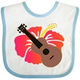 thumbnail image 3 of Inktastic Ukulele Hawaiian Music Girls Baby Bib, 3 of 4