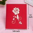 thumbnail image 5 of 3d Card Valentines Day Pop Up Card With Envelopes For Significant, Anniversary Card Gifts, 5 of 5