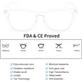 thumbnail image 3 of Livh&ograve; Blue Light Blocking Computer Glasses, Tablet Reading/ Gaming / TV /Phones Glasses for Women Men, Anti Eyestrain Filter UV Glare & Reduce Headache Eyewear, 3 of 3