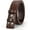 D-coffee, variant on Mens Western Leather Belt Strap Without Buckle 1.5" Vintage Replacement Cowboy Leather Belt Strap with Snap on Buckle