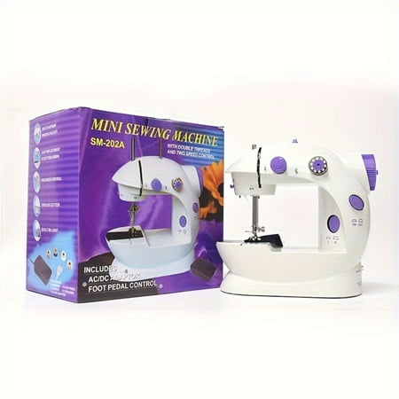 Mini Electric Sewing Machine For Beginners, Portable Clothes Sewing Machine, For Clothes Easy To Use For Household, Travel And DIY