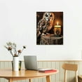 thumbnail image 3 of Creowell Vintage Owl Wall Art Dark Academia Art Prints Gothic Owl Painting Vintage Birds Poster Vintage Gothic Picture Dark Academia Artwork Dark Moody Canvas Dark Animal Wall Art Owl Canvas, 3 of 5
