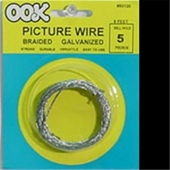 50125 75 lbs. Ook Braided Picture Wire Pack of 12