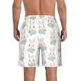 thumbnail image 3 of Naloa Rabbit And Flower Men's Beach Shorts, Surfing shorts, Swim trunks, Quick Dry Swim Trunks for Surfing Beach Fun - XX-Large, 3 of 9