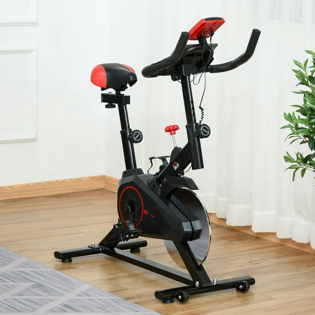 Soozier Adjustable Upright Exercise Bike Cycling Trainer Home Gym