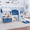 Blue & White, variant on Vipuse Slide for Kids,9 in 1 Toddler Climber Playground Playset for Indoor Outdoor Backyard Home, Blue & Gray