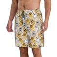 thumbnail image 2 of Naloa Music Dancing Cat Men's Beach Shorts, Surfing shorts, Swim trunks, Quick Dry Swim Trunks for Surfing Beach Fun - Large, 2 of 9
