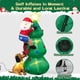 thumbnail image 5 of Árbol de Navidad inflable Danxilu de 6 pies con Papá Noel perseguido por un perro, 5 of 7
